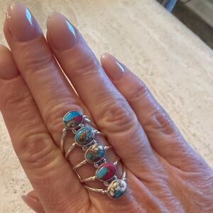 Cotton Candy Turquoise Stone Ring